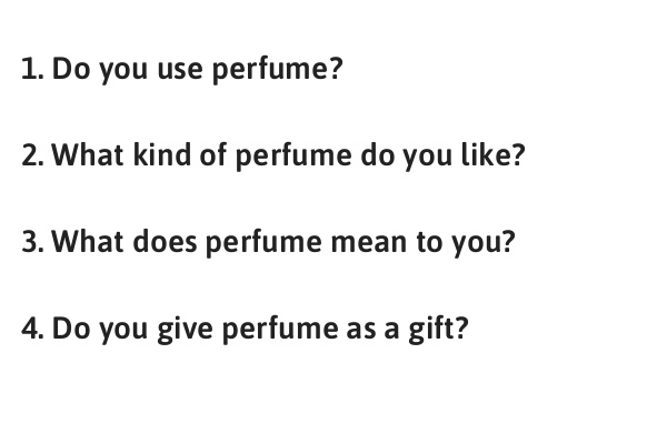 IELTS Speaking Part 1 Topic Perfume