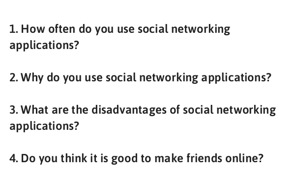 IELTS Speaking Part 1 Topic Social Networking