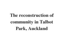 (Update 2022) The reconstruction of community in Talbot Park, Auckland | IELTS Reading Practice Test