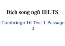 (Update 2023) Dịch song ngữ IELTS Cambridge 16 Test 1 Passage 3 Free