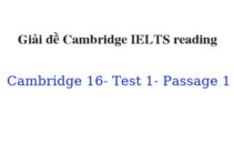 (Update 2022) Giải đề Cambridge IELTS 16 Reading Test 1 Passage 1 Free