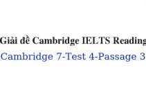 (Update 2021) Giải đề Cambridge IELTS 7 Reading – Test 4 – Passage 3 Free
