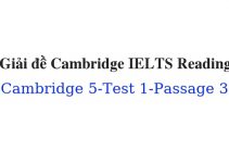 (Update 2023) Giải đề Cambridge IELTS 5 Reading – Test 1 – Passage 3 Free