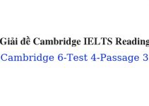 (Update 2022) Giải đề Cambridge IELTS 6 Reading – Test 4 – Passage 3 Free