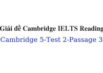 (Update 2022) Giải đề Cambridge IELTS 5 Reading – Test 2 – Passage 3 Free
