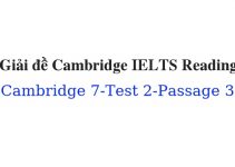 (Update 2023) Giải đề Cambridge IELTS 7 Reading – Test 7 – Passage 3 Free
