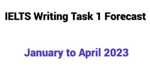 IELTS Writing Task 1 Forecast From January to April 2023