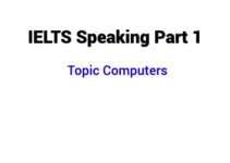 (Update 2023) IELTS Speaking Part 1 Topic Computers Free