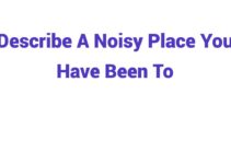 (2024) Describe A Noisy Place You Have Been To