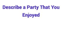 (2024) Describe a Party That You Enjoyed